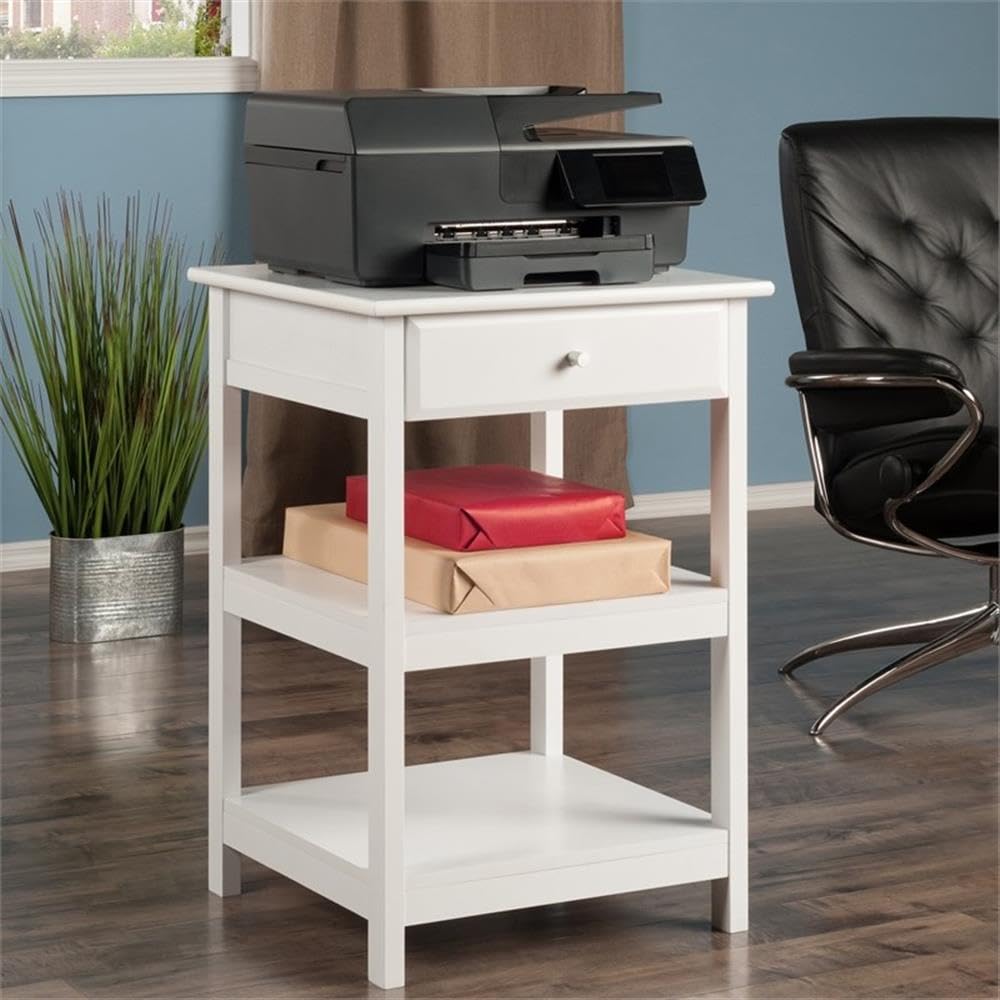 Winsome Delta Printer Stand White Home Office 20.87x20.24x30.71 - WoodArtSupply