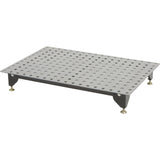 Klutch Steel Welding Table, Heavy Duty Work Bench Steel Construction With 600 Lbs Capacity, Tool Bench (Black) Klutch