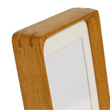 Natural Wood Photo Frames Inspired Tabletop Picture Frame with Mat, Vertical or Horizontal Display (Teak, 4x6 matted to 3x5) WoodArtSupply