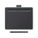 Wacom Intuos Small Bluetooth Graphics Drawing Tablet, Portable for Teachers, Students and Creators, 4 Customizable ExpressKeys, Compatible with Chromebook Mac OS Android and Windows - Pistachio Wacom