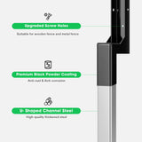VIVOSUN Fence Post Repair Kit, Heavy-Duty Ground Spike with Gloves for Repairing Tilted or Broken Wood Posts (8 Pack, Black) VIVOSUN