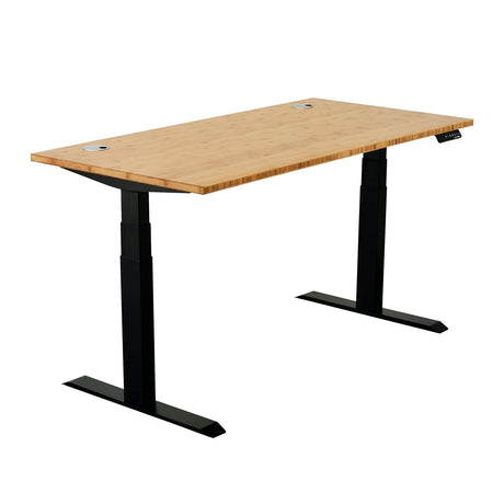 VWINDESK 60 x 30 x 1 Inch 100% Solid Bamboo Desk Table Top Only,for Standing Desk Home Office Desk with 60mm Grommets(Right Angle) VWINDESK