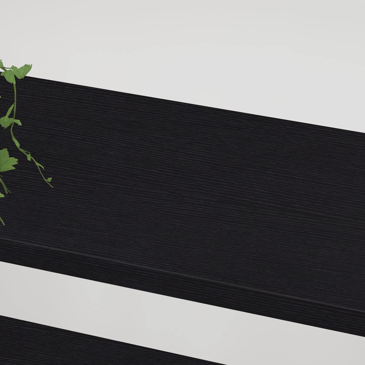 HSH 4 Tier Black Bookshelf, Industrial Metal Wood Storage Book Shelves, Modern Open 4 Shelf Bookcase and Display Etagere, Vertical Book Shelf for Bedroom Living Room Office HSH