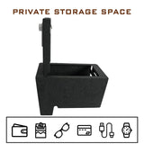 Center Console Gun Safe Vault - TuoJue Console Safe Lock Box Compatible with 2022-2025 Toyota Tundra and 2023-2025 Toyota Sequoia Console Organizer Locking Vault with Superior Fingerprint Lock TUOJUE