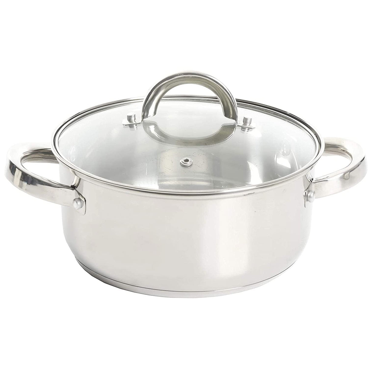 Oster Sangerfield Stainless Steel Cookware, 3.0-Quart Dutch Oven w/Steamer Basket Oster