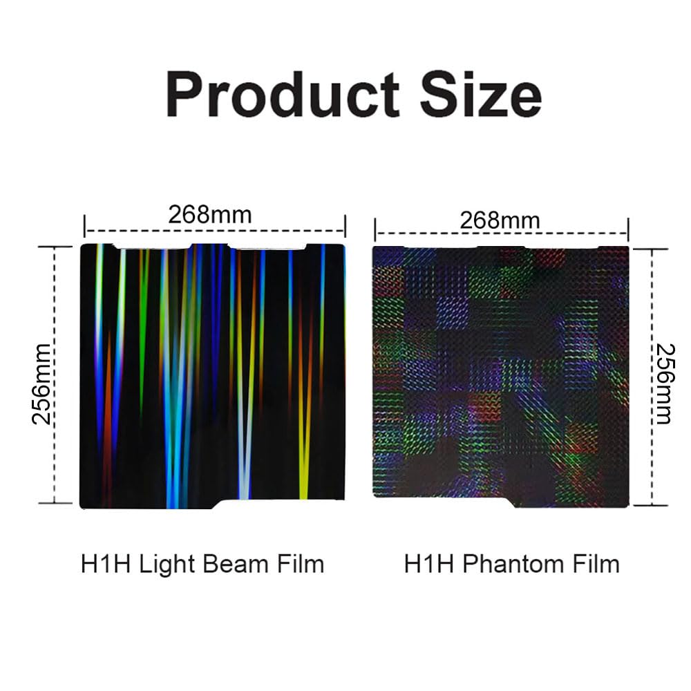 HysiPrui 3D Printer Kobra 3 Build Plate Platform Double Sided H1H Smooth Surface Build Plate Sheet, Flexible Removable Heated Bed Platform Mat for Anycubic Kobra 3/Kobra 3 Combo 256x268mm HysiPrui