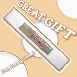 JstFrU Portable Indoor Shuffleboard Table Game, Curling Game and Bowling Game 3 in 1 Board Game Set,with 11.7 Foot Game Mat,2 Cues,8 Curling Rocks,6 Bowling Pins,Fun Family Game JstFrU