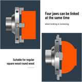 Wood Lathe Chuck 6 inch 4 Jaws Self-Centering Lathe Chucks Thread 1 x 8TPI Lathe Chuck,4 Jaw Chuck for Wood Lathe HAowosi
