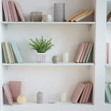 Winlyn 2 Pack Small Potted Eucalyptus Plant Artificial Plants Green Boxwood Rosemary Greenery in Modern Concrete Plant Pots Winlyn