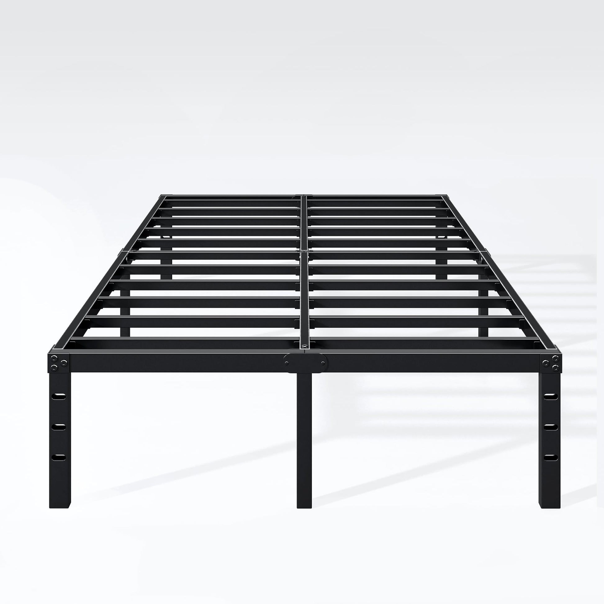 Hafenpo 14 Inch King Bed Frame - Sturdy Metal Platform with Under-Bed Storage and No Box Spring Needed - WoodArtSupply