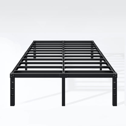 Hafenpo 18 Inch Heavy Duty King Bed Frame - Sturdy Metal Platform with Under-Bed Storage - WoodArtSupply