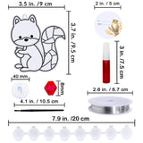 Winlyn 28 Sets Woodland Creatures Suncatchers Ornaments Decorations DIY Window Paint Art Suncatchers Fall Craft Kits Autumn Forest Animals Sun Catchers for Kids Holiday Classroom Activity Art Project Winlyn
