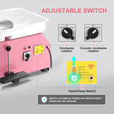 Pottery Wheel Pottery Forming Machine 25CM 350W Electric Pottery Wheel with Foot Pedal DIY Clay Tool Ceramic Machine Work Clay Art Craft (Pink) Homiesetify