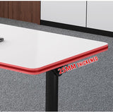 LISDERGOD Conference Table Foldable Meeting Tables, Mobile Training Table with Wheels, Flip Top Rolling Seminar Meeting Table for Office,Meeting Room,classr (White, 63×23.6×29.5in) LISDERGOD