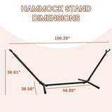 Hammock Stand, Heavy Duty Adjustable Steel Hammock, 9-Foot, 450-Pound Capacity, Weather Resistant, Easy to Assemble Elevon