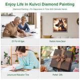 Kulvci Diamond Painting Kits for Adults Dog, Diamond Art Kits for Beginners, 5D DIY Full Drill Gem Craft for Home Decor Gift 12x12inch Kulvci