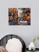Newsight Paint by Numbers for Adults & Kids & Beginners DIY Acrylic Painting Gift Kits Drawing Paintwork with Paintbrushes 16 * 20inch Venice Street Newsight