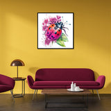 PFFNGPEN Diamond Painting Kits for Adults, 5D DIY Ladybug Diamond Art Kits for Beginners, Full Drill Round Diamond Art for Home Wall Decor, Flower, 12x12 inch PFFNGPEN
