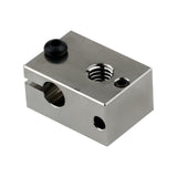 POLISI3D 500℃ High Temperature Plated Copper Heater Block Compatible with PT100 Cartridge Sensor Version V6 Hotend Titan Aero Extruder Prusa i3 MK3 MK3S 3D Printer (Copper) POLISI3D