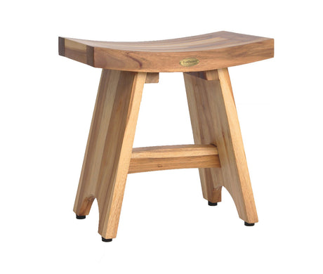 EcoDecors, Serenity, 18 ", Teak Shower Bench, Teak Bench for Shower, Teak Bench, Shower Teak Bench, Teak Wood Shower Bench, Teak Shower Stool, Teak Bench Shower, Teak Shower Bench for Inside Shower EcoDecors