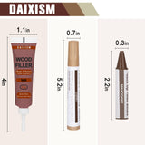 Furniture Repair Kit Wood Touch up Maker Restore Any Wood Furniture, Cover Surface Scratch for Wooden Floor Table, Filler Oak, Cabinet, Door, Veneer, DAIXISM