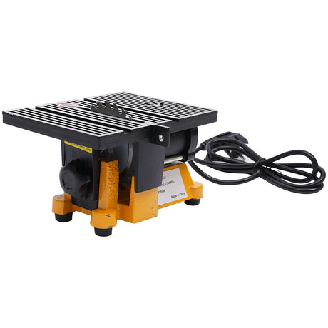 4 Inch Mini Table Saw, 90W Hobby Craft Saw Bench Top Cutting Miter Saw, 4500Rpm DIY Handmade Woodworking Metal Ceramic Glass Cutter with 3 Pieces CNCEST