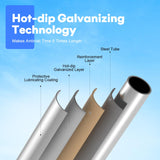 Zupapa 1500LBS Weight Capacity No-Gap Design 16 15 14 12 10FT Trampoline for Kids with Safety Enclosure Net Outdoor Backyards Trampolines with Non-Slip Ladder for Children Adults Family Zupapa