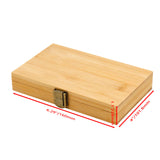 Pufguy 4x6 Inch Empty Wooden Paint Palette Box Portable Wooden Paint Palette Wooden Watercolor Paint Palette, 36 Wells Pufguy