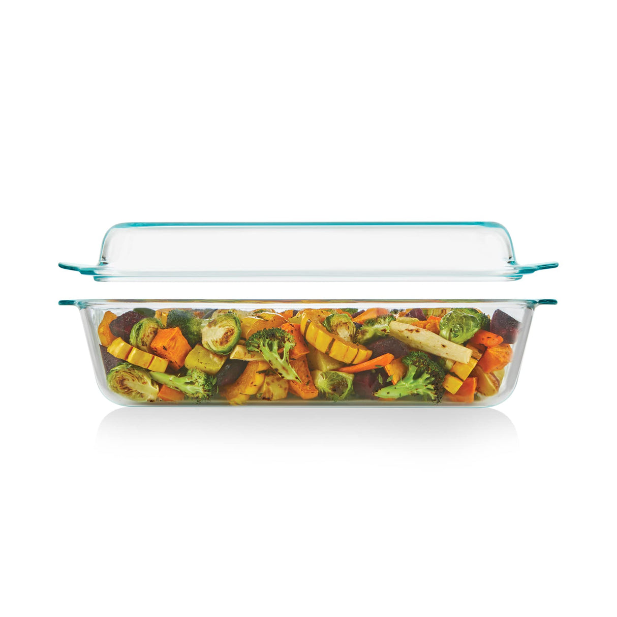 Pyrex Deep 5.2-Qt (9"x13") 2-in-1 Glass Baking Dish with Glass Lid, Extra Large Rectangular Baking Pan For Casserole & Lasagna, Dishwasher, Freezer, Microwave and Pre-Heated Oven Safe Pyrex