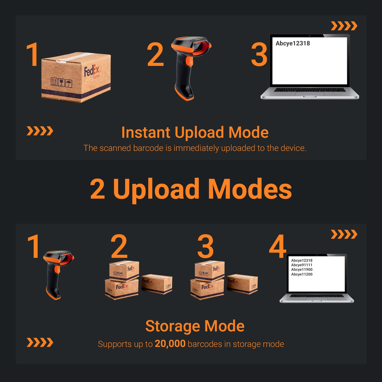 Tera Barcode Scanner Wireless with Screen: Pro Version 1D 2D QR with Setting Keypad Charging Cradle Works with Bluetooth 2.4G Wireless USB Wired Handheld Bar Code Reader HW0009 Tera