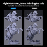 ELEGOO Water Washable 3D Printer Resin 2.0, Fast Curing Photopolymer Resin for Mars Saturn Jupiter MSLA DLP LCD 3D Printing, 385-405nm UV Curing 3D Printing Liquid, Ceramic Grey 1000g ELEGOO