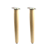 Geesatis 13" Solid Wood Furniture Legs Mid Century Legs for Couch Sofa Chair Coffee Table Legs Replacement Part, with Mounting Plate and Screws Geesatis