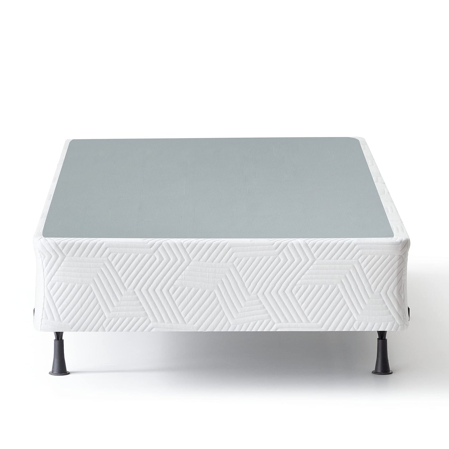 LUCID 12 Inch Latex Hybrid Mattress and High-Profile 9 Inch Steel Foldable Twin Box Spring Foundation with Center Support Bolts