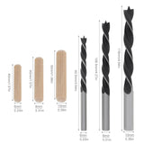 Omninmo Self Centering Doweling Jig, Adjustable Width Dowel Jig Kit for Straight Holes, Biscuit Joiner Set with 3 Drill Bits, 6 Drill Guide Bushings, 30 Wooden Dowels Omninmo