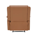 MINCETA Recliner Chairs,Modern 5" Wall Hugger Nursery Recliner with Overstuffed Arm and Back for Living Room,PU Leather in Brown MINCETA