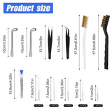 26pcs 3D Printer Nozzle Cleaning Kit, Including 20 Nozzle Cleaning Pins/Needles 2 Wire Brushes 2 L-Shaped Wrenches 2 Tweezers with Storage Box for Prusa 3D Printer Maintenance Accessories NQEUEPN