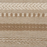 DII Farmhouse Braided Stripe Table Runner Collection, 15x72 (15x77, Fringe Included), Stone DII