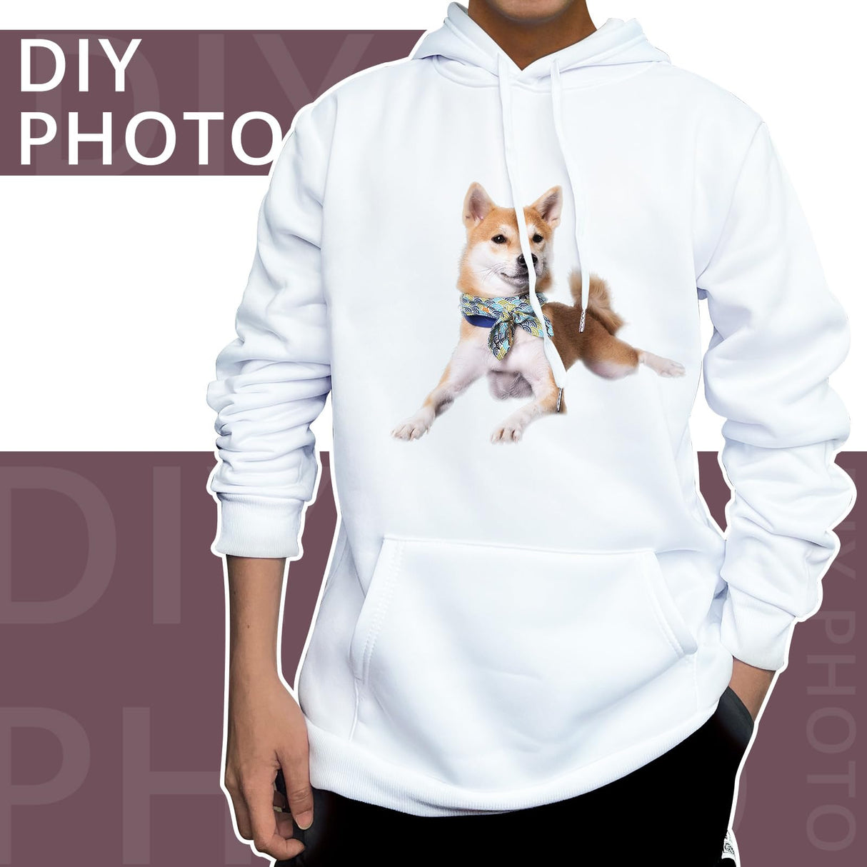 AiDiYGECO 3pcs Sublimation Hoodies Blank Men 100 Polyester Hoodie For Sublimation (2XL) AiDiYGECO
