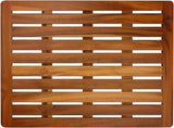 Utoplike (32"x18" Teak Wood Bath Mat, Shower Mat for Bathroom, Wooden Floor Mat Square Large for Spa Home or Outdoor Utoplike