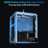 Creality K1 SE 3D Printer, with 600 mm/s Printing Speed CoreXY Auto Leveling and Z-Offset, 300℃ Dual-Gear Direct Extruder Full Metal Die Cast Solid Frame Printing Size 8.66x8.66x9.84 inch Comgrow