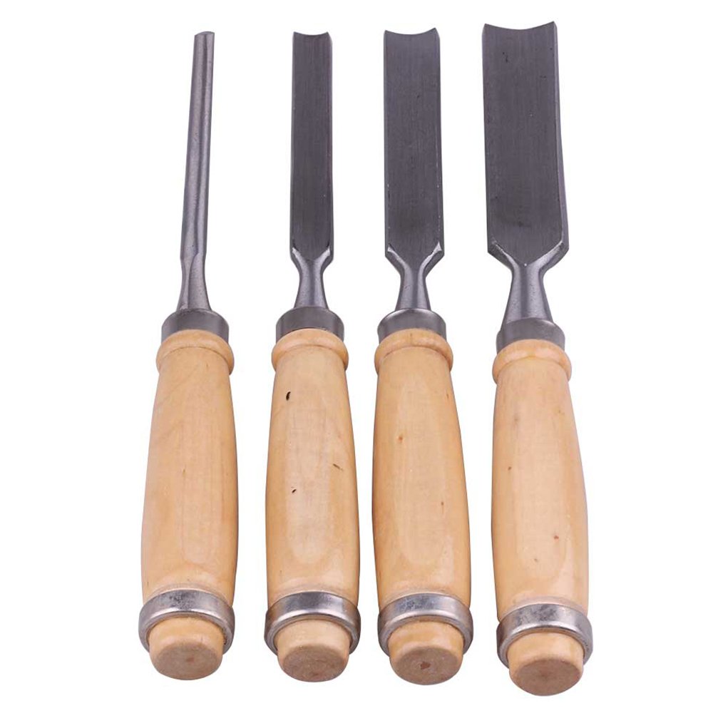 4Pcs Carpenter Carving Firmer Gouge Wood Chisel Woodworking Tool Carpentry Tools szzijia