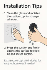 DREAM ART Anywhere Portable Blackout Curtain/Adjustable Blackout Shades/Temporary Blackout Blinds with Suction Cups for Nursery,Children Kids Bedroom or Travel Use,Black,1 pc W51xL71Inch(130X180cm) DREAM ART