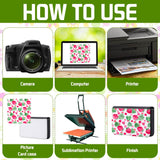 ZUYYON 2 Pcs Sublimation Blank Business Card Holder PU Leather Name Card Case Pocket Heat Transfer Blank Card Carrier Case Wallet with Magnetic Shut for Men Women ZUYYON