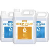 Deep Pour Epoxy Resin 4.5 Gallon, 2 to 4 Inch Depth Clear Epoxy Resin Kit, Bubble Free, Low Odor 2:1 Casting Resin for Table Top, Countertop, River Table, Wood Filler, Bar Top Shabebe