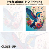 TUMOVO Birds Paint by Numbers for Adults Beginner and Kids, Hummingbird Adults' Paint-by-Number Kits Acrylic Painting by Numbers for Adults Art Crafts, 16x20 Inch TUMOVO