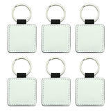 Valyria Sublimation Blank Keychain 2024 Christmas Ornaments Sublimation Keychains PU Leather Keyrings Valyria