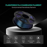 FLASHFORGE 3D Printer Filament Chameleon PLA Color Shift Filament 1.75mm, Changes Color with Light and Angles, 1KG Spool (2.2lbs), Dimensional Accuracy +/- 0.02mm for FDM 3D Printers (Burnt Titanium) FLASHFORGE