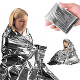 HealthyLine Thermal Foil Emergency Blankets (50 Pack) – Mylar Space Blanket for Heat Retention, Waterproof & Windproof, Lightweight Survival Gear for Outdoors, Camping, First Aid, and Sauna Use HealthyLine