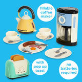 Casdon Morphy Richards Toys - Complete Kitchen Set - Toy Appliance Playset for Kids with Toaster, Coffee Maker, Kettle, Play Food & More - for Children Aged 3+ Casdon