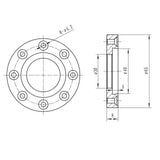 BMWOOD CK-2.75Z-FP Face Plate Ring for BMWOOD CK-2.75 Series Woodturning Lathe Chuck, Woodturning Tools. BMWOOD